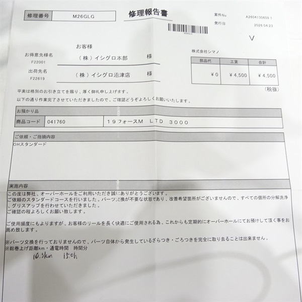 １９フォースマスターリミテッド３０００